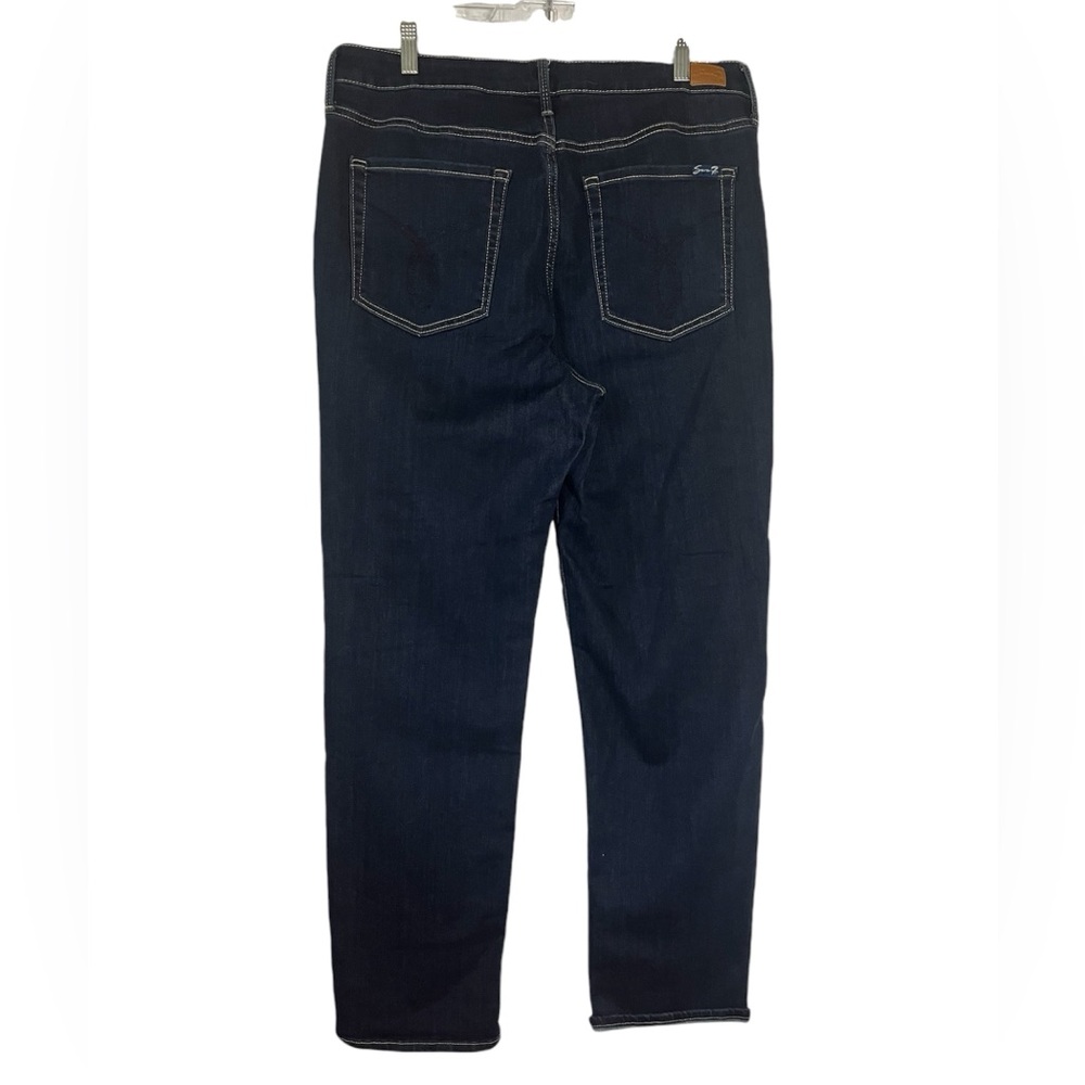 Seven7  High Rise Vintage Straight Blue Jeans Women’s Sz 14‎ - Picture 2 of 13